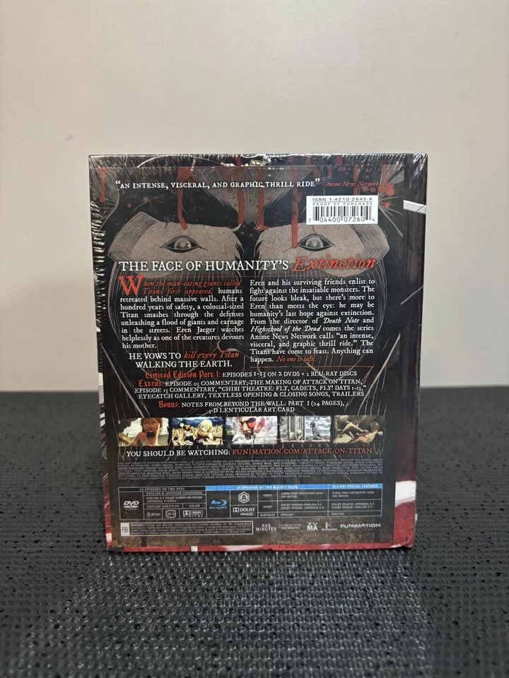 Attack On Titan Part 1: Episodes 1-13 Digibook Limited Edition Blu-ray Brand New - Image 2 of 4