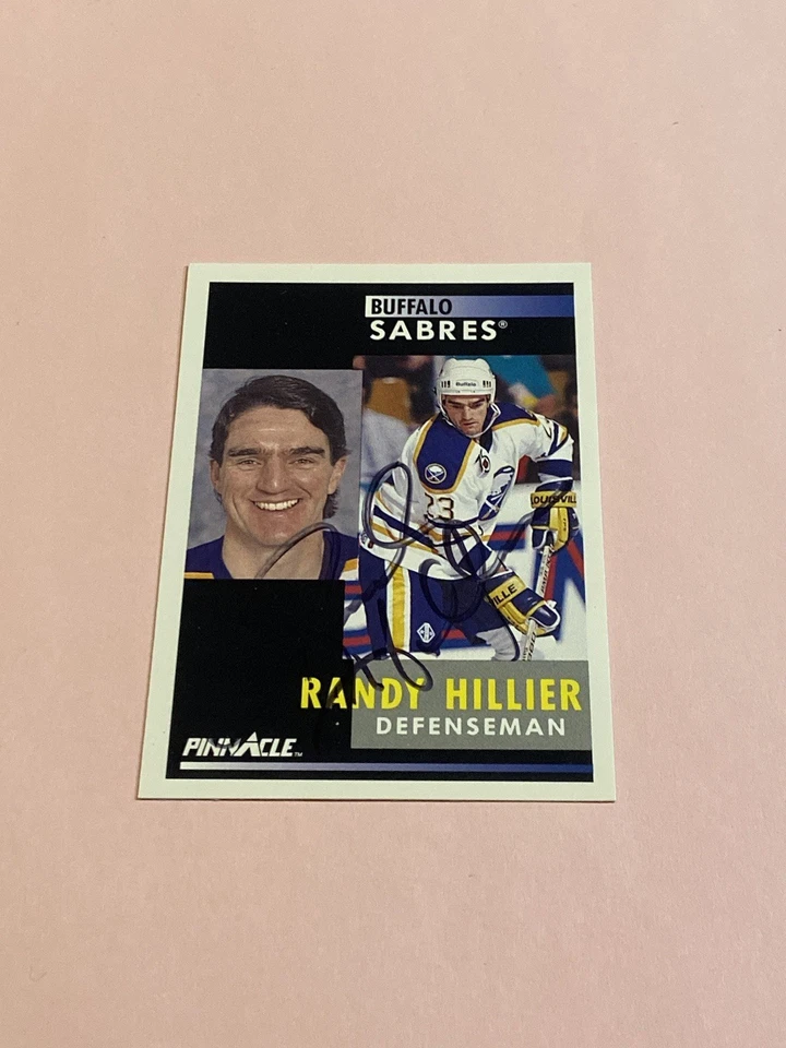 Randy Hillier 1991-92 Pinnacle IP Auto Autograph  - Image 2 of 3