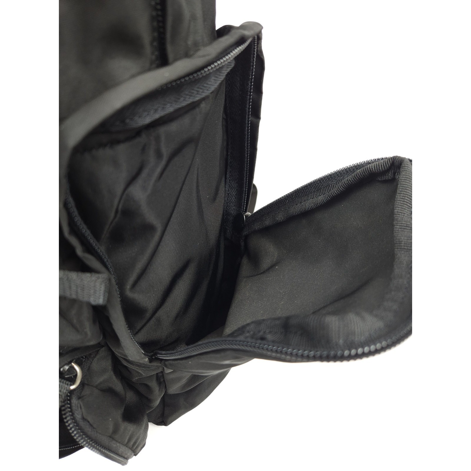 Prada triangle logo nylon multipocket backpack - image 9