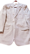 Jos A Bank Men's Tan Sport Coat in Size 46 Regular, perfect for summer soirees