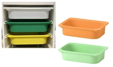 Ikea Trofast Storage Bin Box Medium White, Green, Yellow, Orange for Trofast