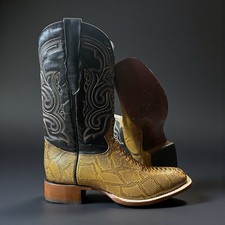 Brown Python Skin Boots. Snake Leather Cowboy Boots. Bota Vaquero Piel Vibora.