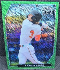 2026 Leaf Metal CARSON BENGE GREEN SHIMMER REFRACTOR  1/3 Mets