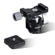 Mini Aluminum 360 Panoramic Tripod Ball Head Cold Shoe ARRI QR Mount 170g