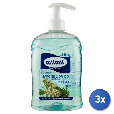 3x Mil Seife 500 ml. Teebaum