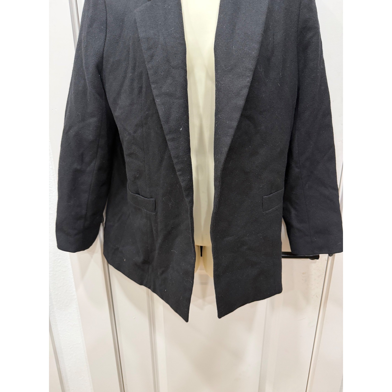 Classic Black Structured Single Button Blazer Jac… - image 4