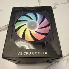 Vetroo V5 White CPU Air Cooler w/ 5 Heat Pipes 120mm PWM Processor Fan AMD/Intel