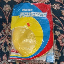 Vtg WHAM-O Original FRISBEE Brand Flying Disc 1984 Yellow New NOS Prop