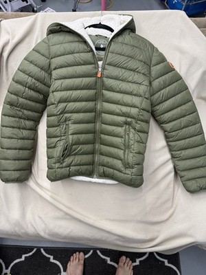 Boys Green Save The Duck Winter Jacket Preowned