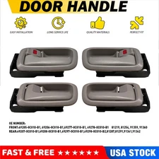 2/4pcs Interior Front Rear Left Right Door Handle+Trim For Toyota Tundra 00-06