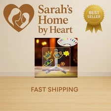 LED Note Board with Colors 12-Color Illuminated Acrylic Drawing Board - Dry-E...