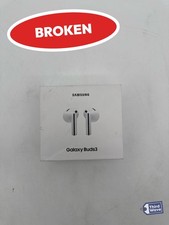 BROKEN Samsung Galaxy Buds 3 Pro Earbuds White Bluetooth SM-R630NZWEXAR