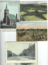Le Sueur Minnesota postcard booklet + (3) Winthrop, MN lithos (1908 – 1911)