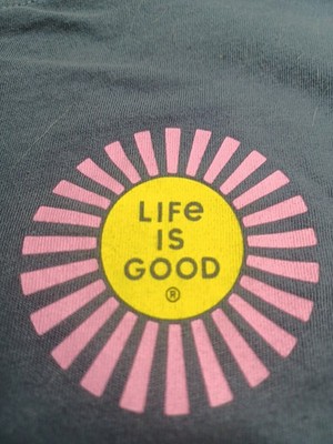 Life Is Good Do What You Love LS Womans Crusher Lite Tee Sz L