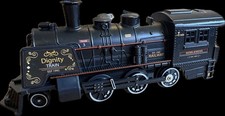 XL Metal loco Steam Railway Train Set. Real steam w sounds . Classic, vintage