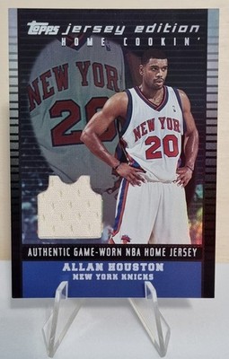 2002-03 Topps Jersey Edition Black #JEAHO Allan Houston H 64/99 Game Worn Jersey