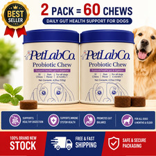 2 PACK PetLab Co. PetLabCo.  Probiotic Soft Chew For Dogs USA Stock