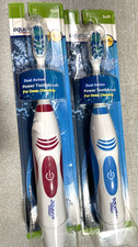TWO NEW 2019 Equate Power Toothbrushes RED  GREEN Battery SOFT
