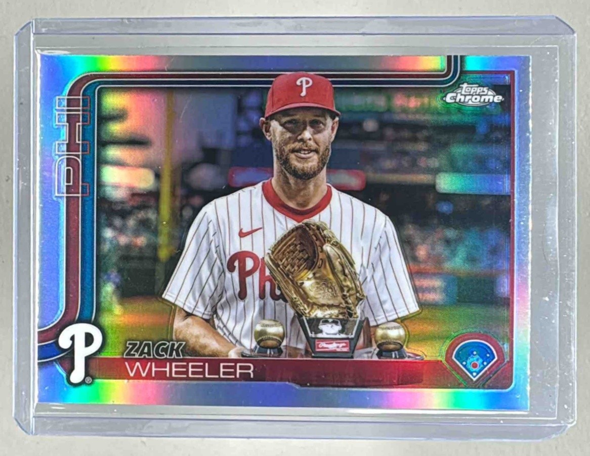 Zack Wheeler 2025 Topps Chrome #189 Image Variation Refractor SP