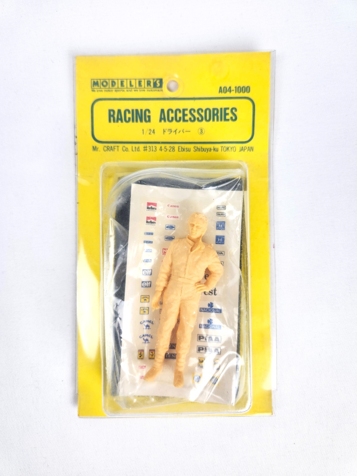 Figurine pilote 1/24 de haute précision style compétition JDM