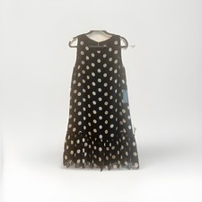 Tommy Hilfiger Women's Sleeveless Dress Size 10, Polka Dot, Black/white NWT