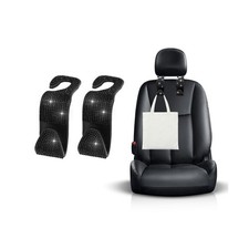 2 PCS Bling Car Seat Headrest Hooks, Crystal Rhinestone Back Seat Hanging Sto...