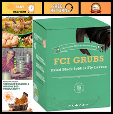 10LB Dried Black Soldier Fly Larvae - High Calcium, Non-GMO Treat for Chickens,