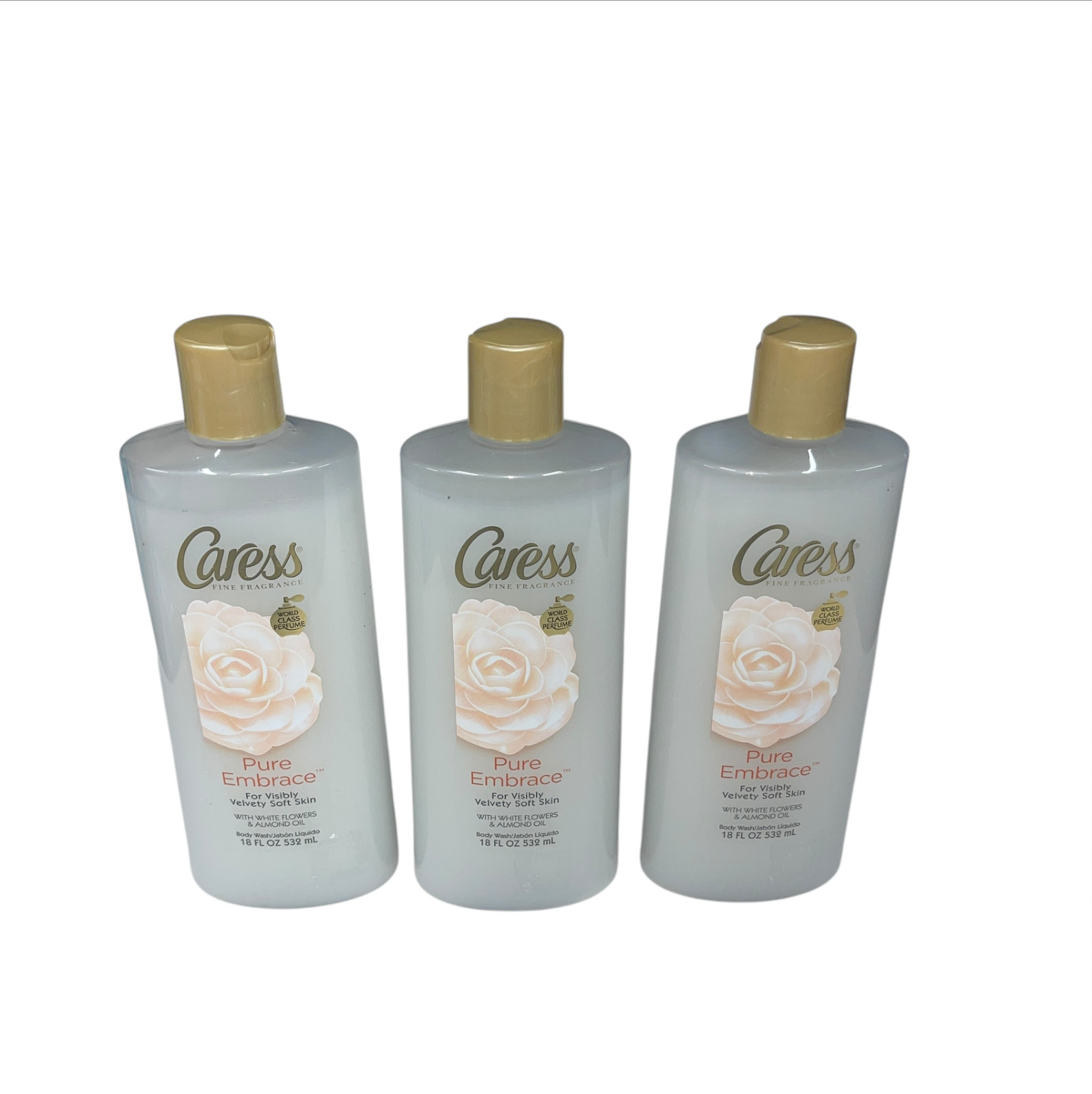 Caress Pure Embrace Body Wash 18 fl oz Lot of 3 New Old Stock