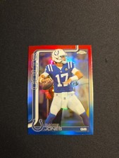 Daniel Jones 2025 Topps Chrome Football Red White And Blue Refractor