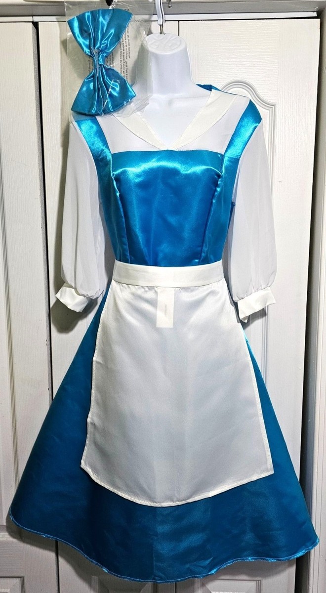 belle beauty and the beast costume blue dress Belle dress, blue Belle dress, Belle Provincial dress, Belle costume, toddler dress, practical dress, handmade dress, girls Belle dress