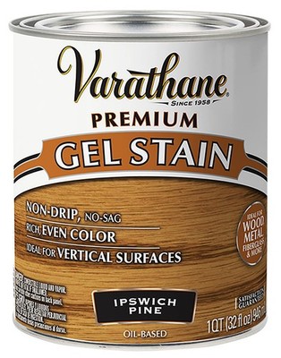 Varathane Ipswich Pine Gel Stain Quart For Vertical Surfaces No Drips 250 Sq Ft