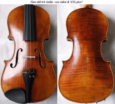 FINE OLD GERMAN VIOLIN around 1930 - video - ANTIQUE master バイオリン скрипка 306
