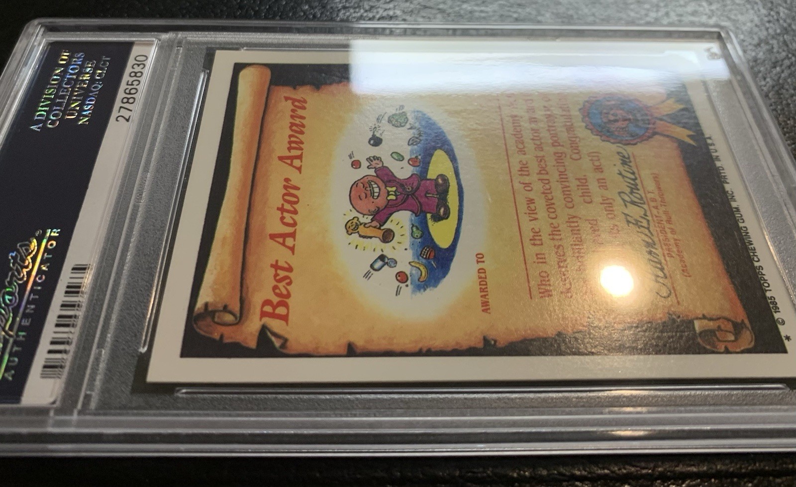 1985 Garbage Pail Kids OS2 Chris Hiss 62b PSA 10 GEM MINT-RARE GLOSSY CARD!! TWT view 10