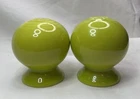 Homer Laughlin Fiesta Salt and Pepper Shakers Set - Lemongrass Green
