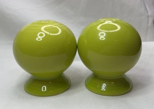 Homer Laughlin Fiesta Salt and Pepper Shakers Set - Lemongrass Green