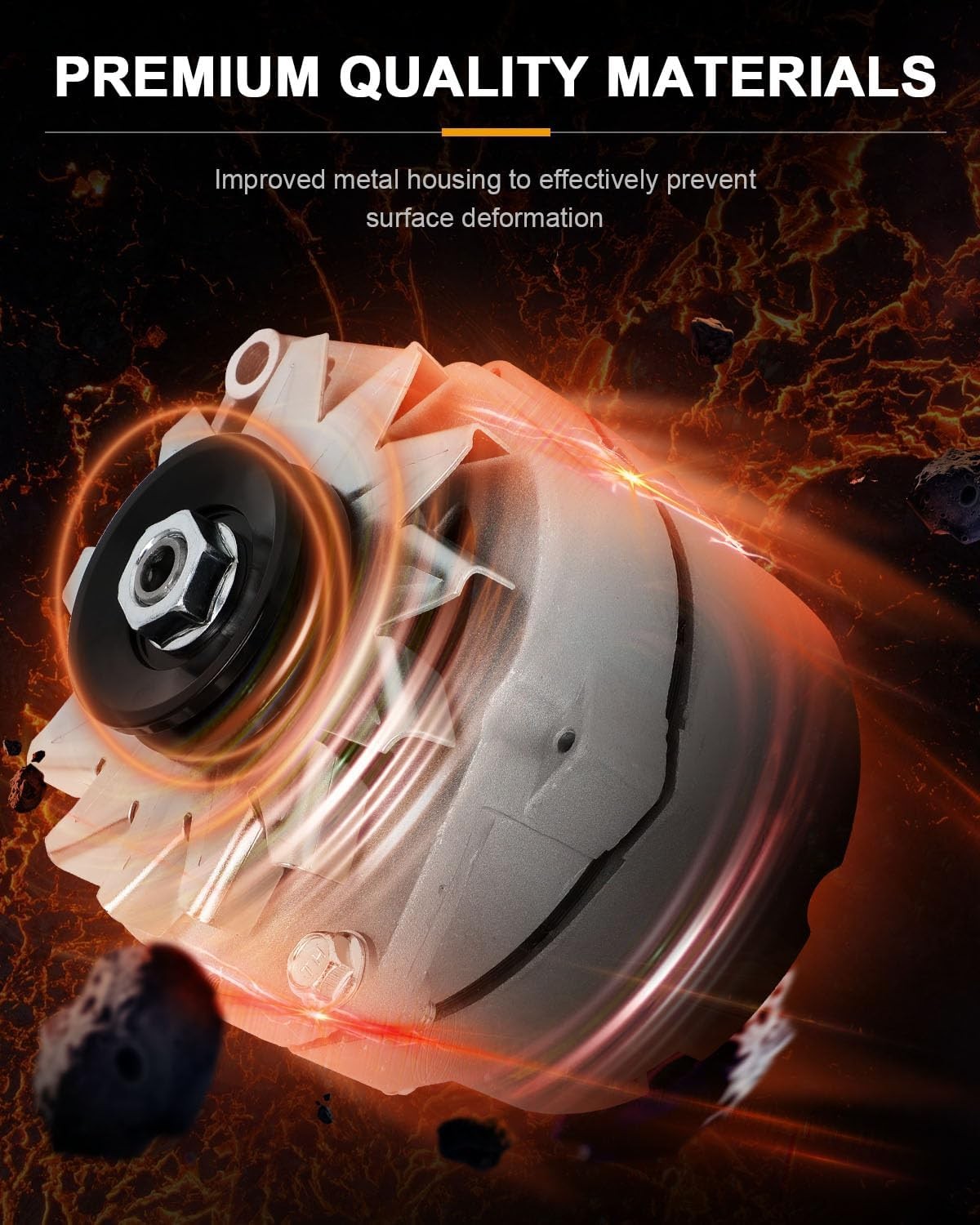 For Chevy one Wire 105 Amp For Delco 10Si Self-Exciting Alternator High Output 