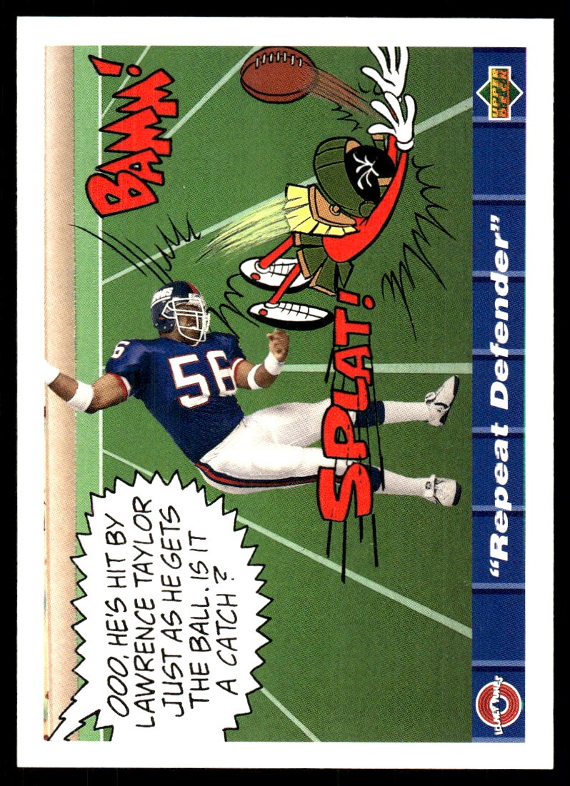 Repeat Defender 1992 Upper Deck Comic Ball IV #120 New York Giants AutographDen