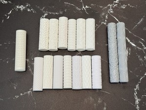 Lot Of 16 Polymer Clay Roller Stamps In Various Prints And Sizes