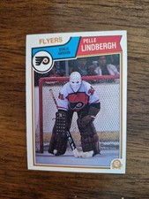1983-84 O Pee Chee Pelle Lindbergh Rookie Card #268; Philadelphia Flyers 