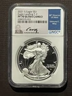 2021-S $1 SILVER AMERICAN EAGLE NGC PF70 T-2 signed MOY : 07490