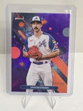 2025 Topps Finest - Common Spencer Strider #12 Purple Refractor /250