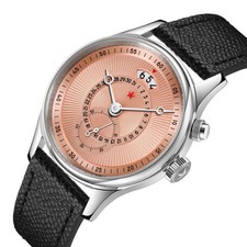 Red Star 40mm Mens Automatic Watch Seagull ST...