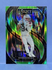 2024 Panini Select Premier KENDRICK BOURNE Neon Green Shock /499 Patriots #176