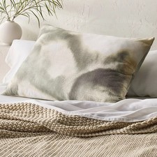 King Euro Heavyweight Linen Blend Decorative Throw Pillow Washed Watercolor