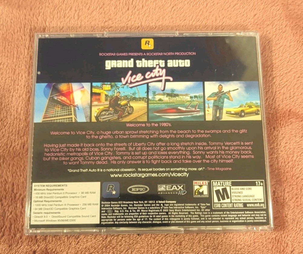🚗 Grand Theft Auto: Vice City PC Game – Used Good Condition