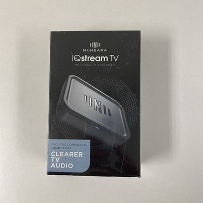 *IQstream  TV Audio Streamer Hear TV Better by Nuheara New Sealed T27-95