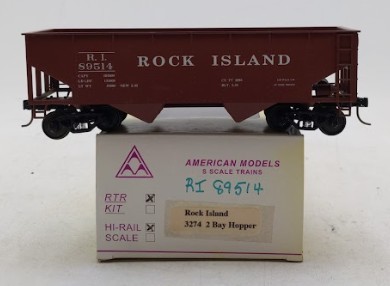 Tolva de 2 bahías Rock Island escala S American Models 3274 #89514 LN/caja | Zustand: Used