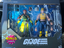 G.I. Joe Classified Series 212 Ninja Force 2-Pack Scarlett and T'Jbang IN HAND