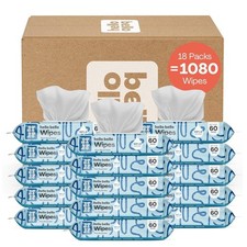 Hello Bello Extra Gentle Unscented Baby Wipes - Plant Based, 99 Water, 1080 Ct