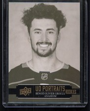 #P-49 2021-22 Upper Deck Benoit-Olivier Groulx UD Portraits RC Anaheim Ducks